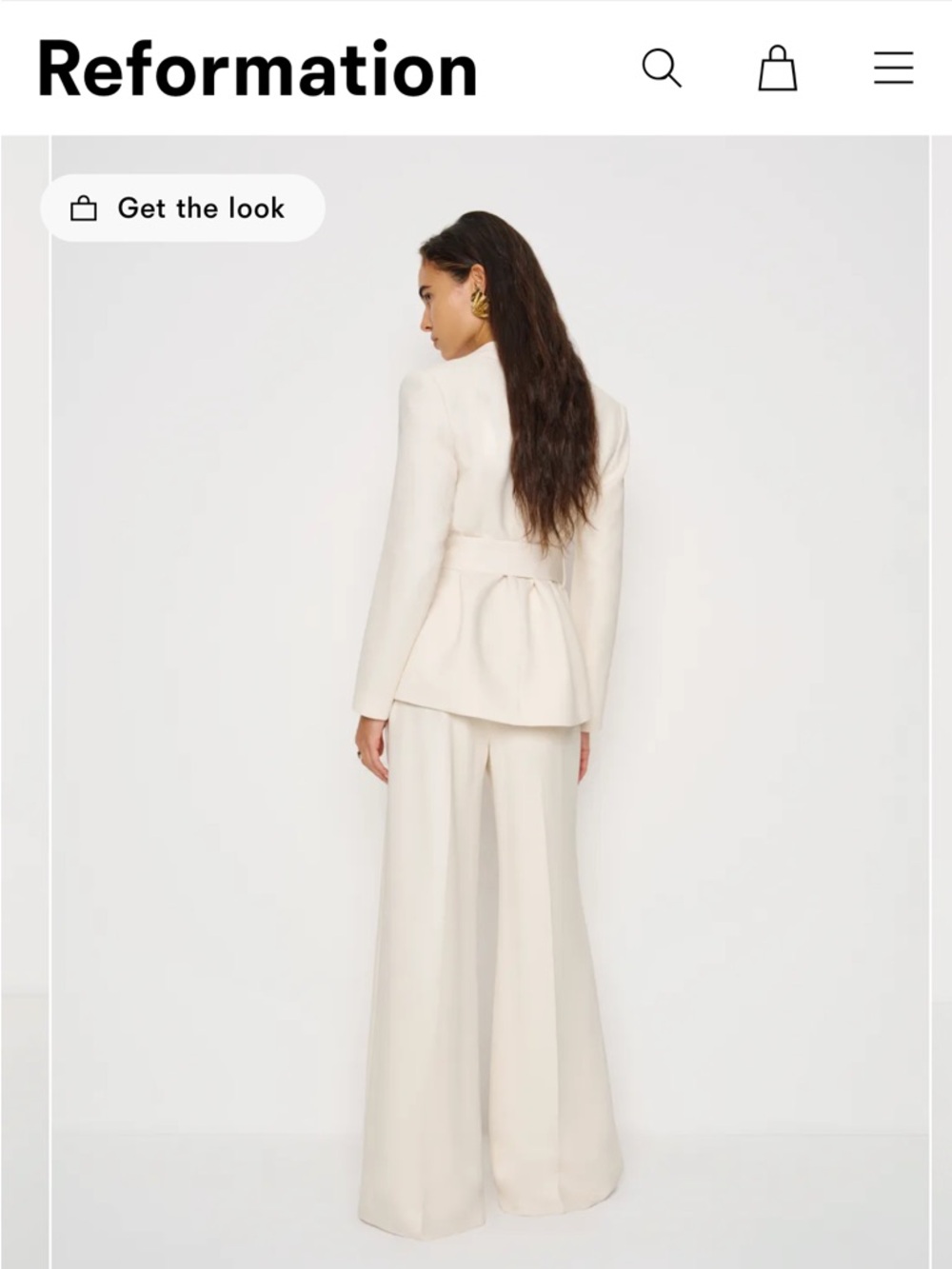 Reformation Lea 2 Piece Suit NWT - Picture 2 of 5